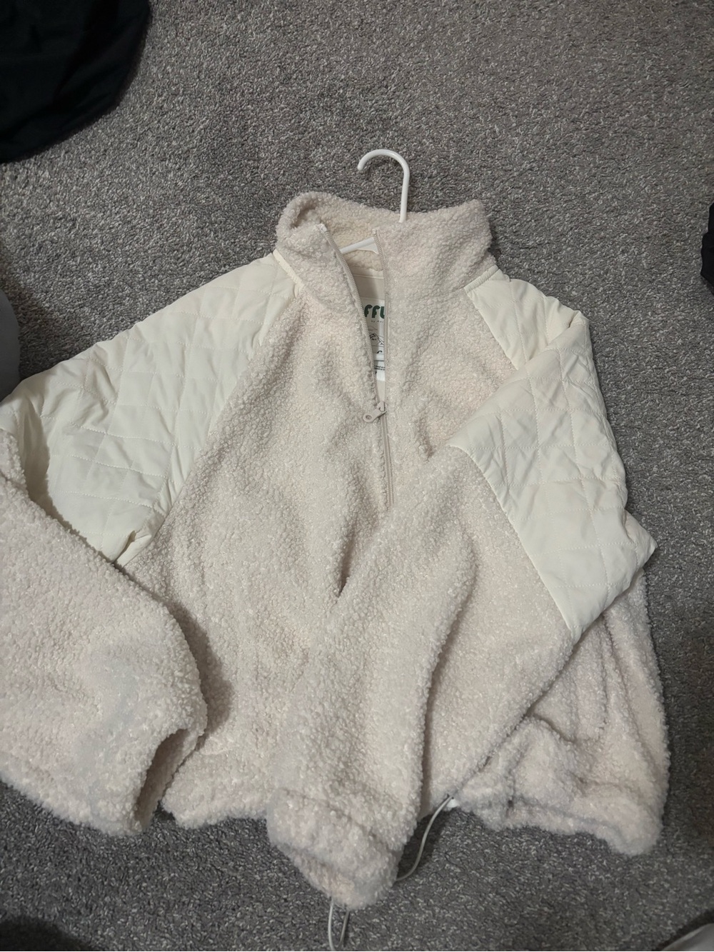 Cozy Cream Sherpa full Zip Pullover Jacket